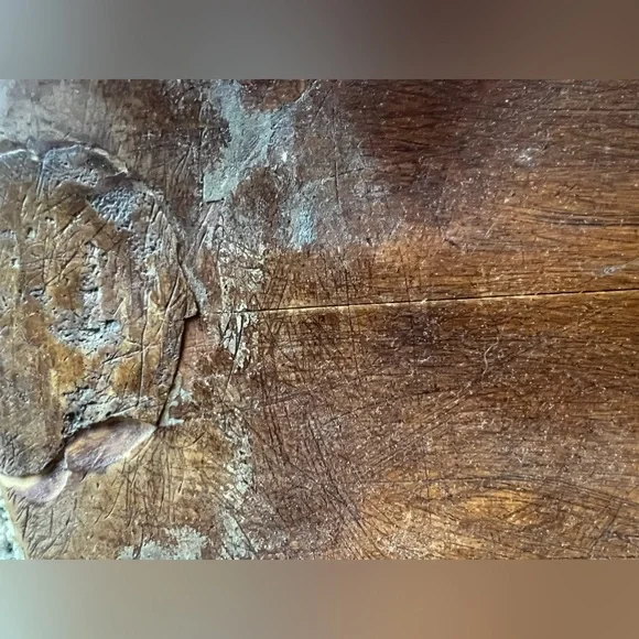 24HR‼️1800s Antique Americana Primitive Heavy Hand Carved Dough Bowl - Picture 5 of 12